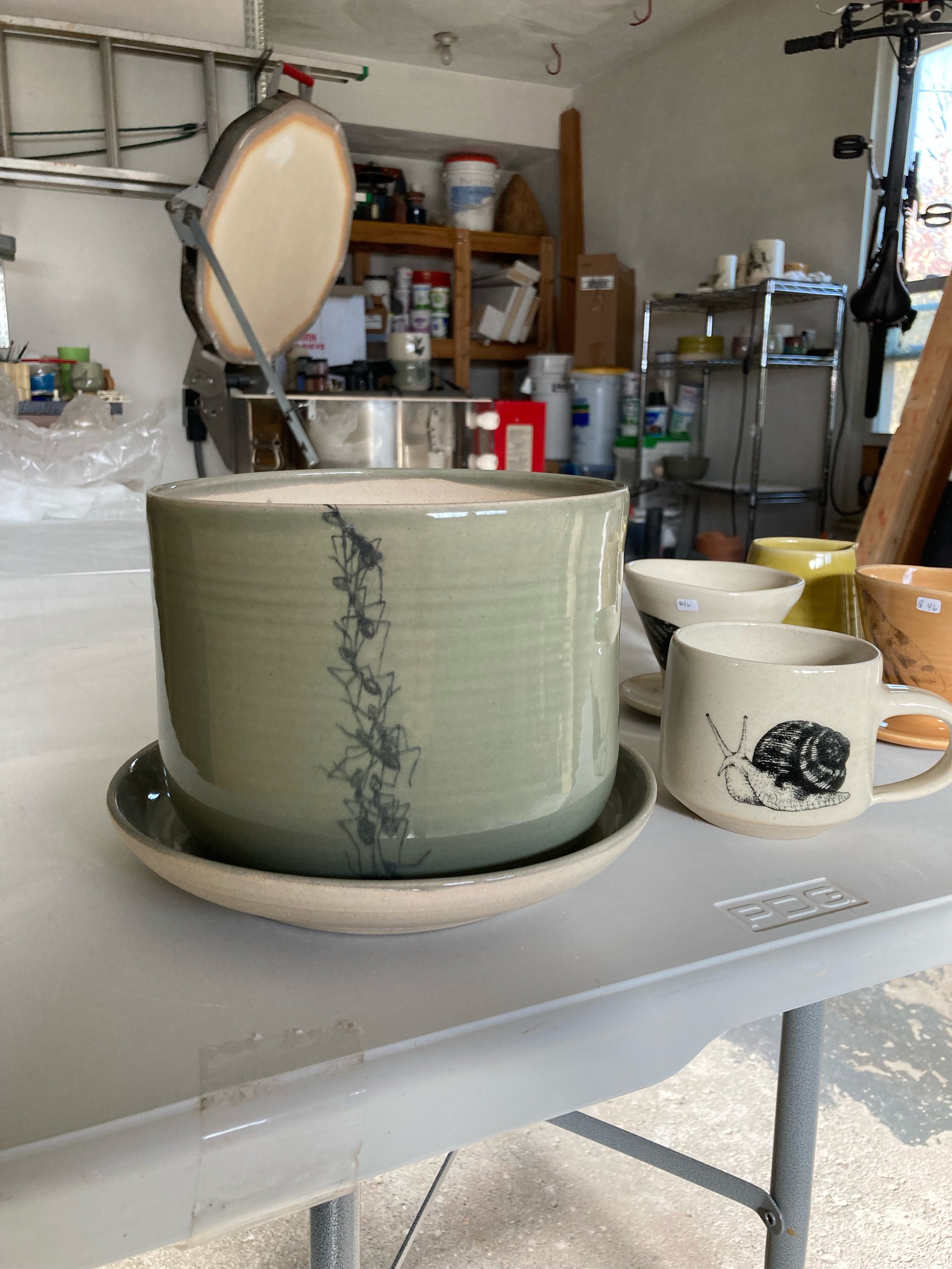 Custom for Morganne, Heather planter