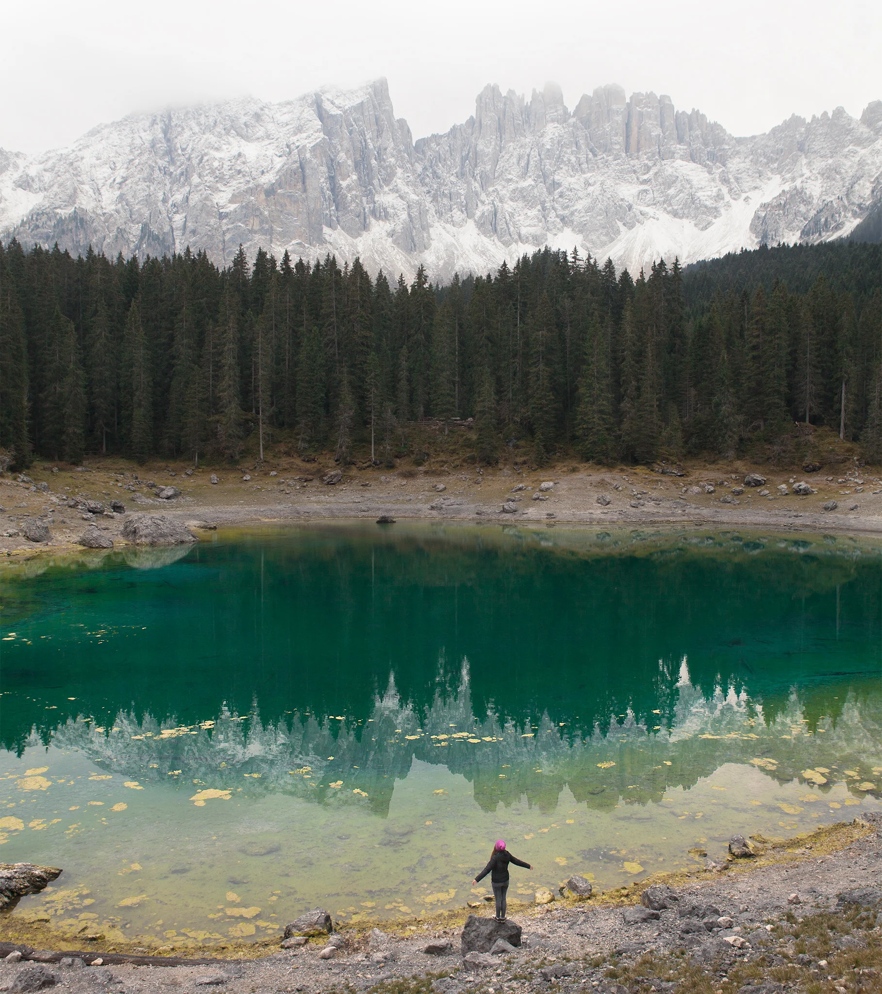LAKE CAREZZA, DOLOMITES