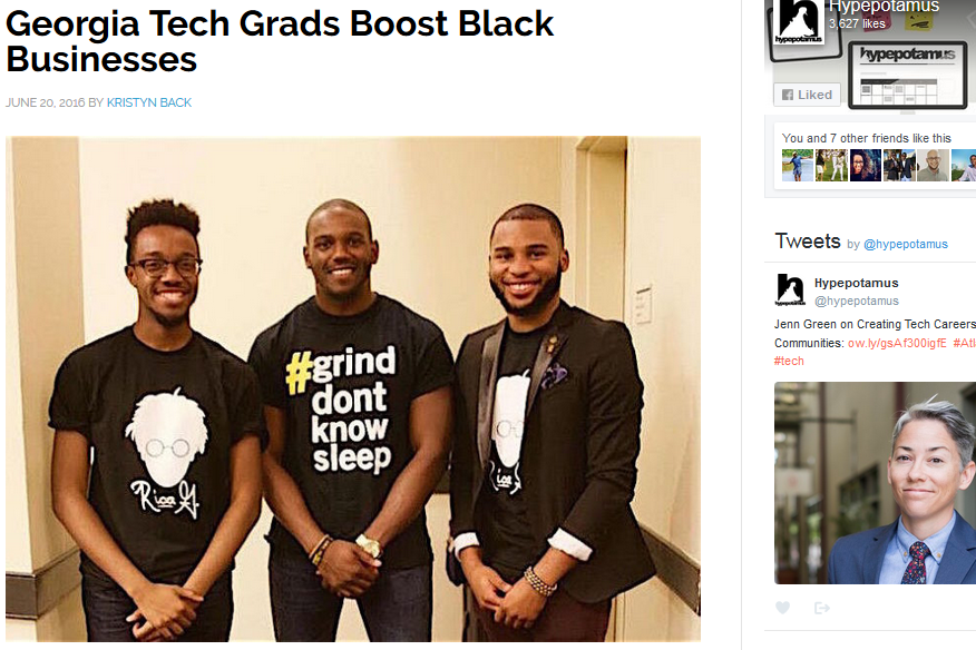 HYPEPOTAMUS: Georgia Tech Grads Boost Black Businesses