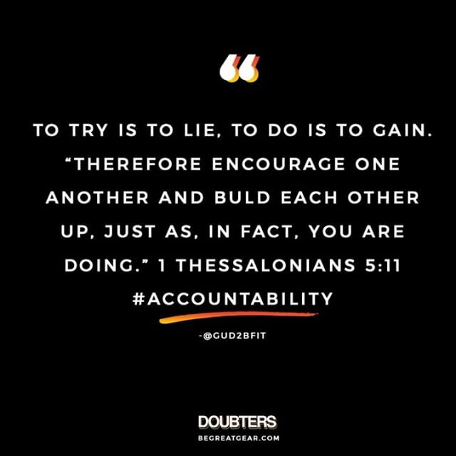 &quot;THEREFORE ENCOURAGE ONE ANOTHER AND BUILD EACH OTHER UP, JUST AS IN FACT YOU ARE DOING.&quot; 1 THESSALONIANS 5:11⠀
--⠀
DOUBTERSxACCOUNTABILITY ⠀
LINK IN BIO TO PURCHASE!⠀
--⠀
#ACCOUNTABILITY⠀
#DOUBTERS⠀
#BEGREAT⠀
--⠀
#DOUBTERS FAM:⠀
shot x @th