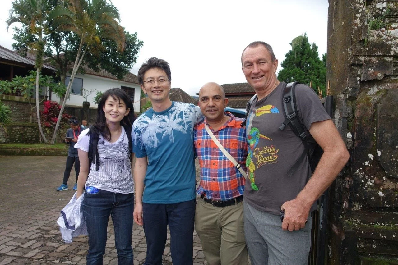 Me flexing with (R-L) Dr Remi Chandra, Dr Takuya Saito and Dr Hibiki Noda (photo: Shiho Sato).