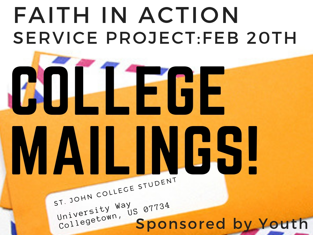 february 20th send mail to college students