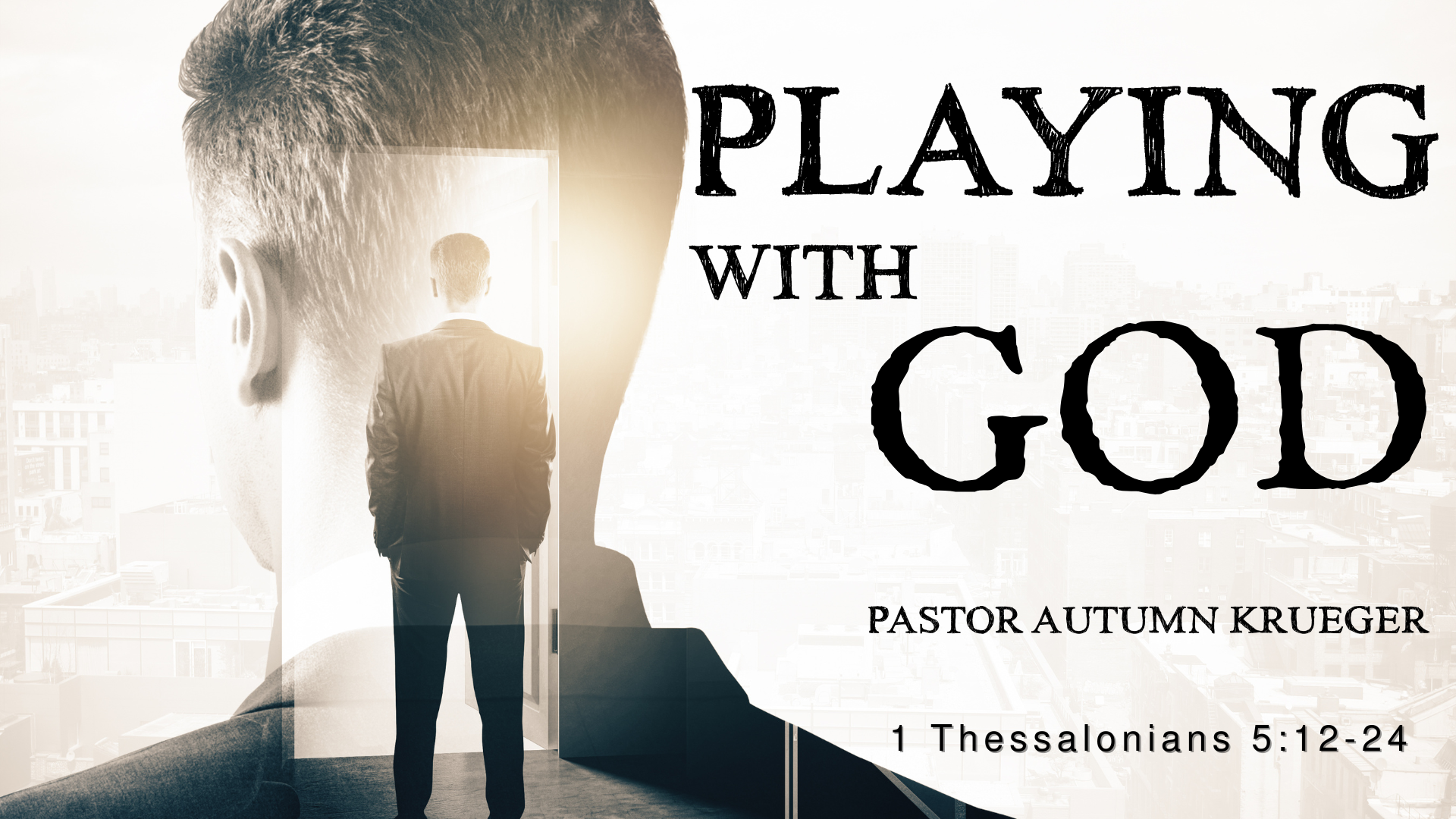 Coming August 24 This Sunday Pastor Autumn Krueger brings the message “Playing with God." Services are at 8:00, 9:15 and 11:30 a.m., with the later two services livestreamed on YouTube .
