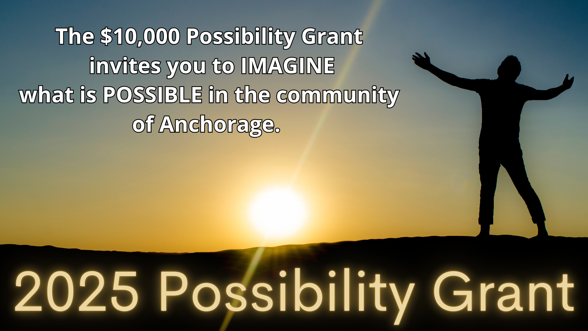 Accepting Possibility Grant applications The $10,000 Possibility Grant invites you to imagine what is possible in the community of Alaska. What good can happen? Whose lives can be touched? How can we be faithful witnesses to the transforming powe
