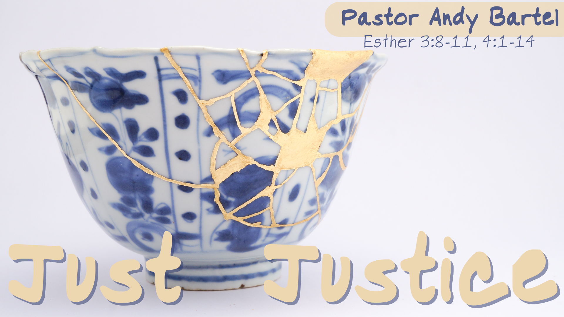 Coming October 5 Pastor Andy Bartel brings the message “Just Justice" this Sunday. Services are at 8:00, 9:15 and 11:30 a.m., with the later two services livestreamed on YouTube .