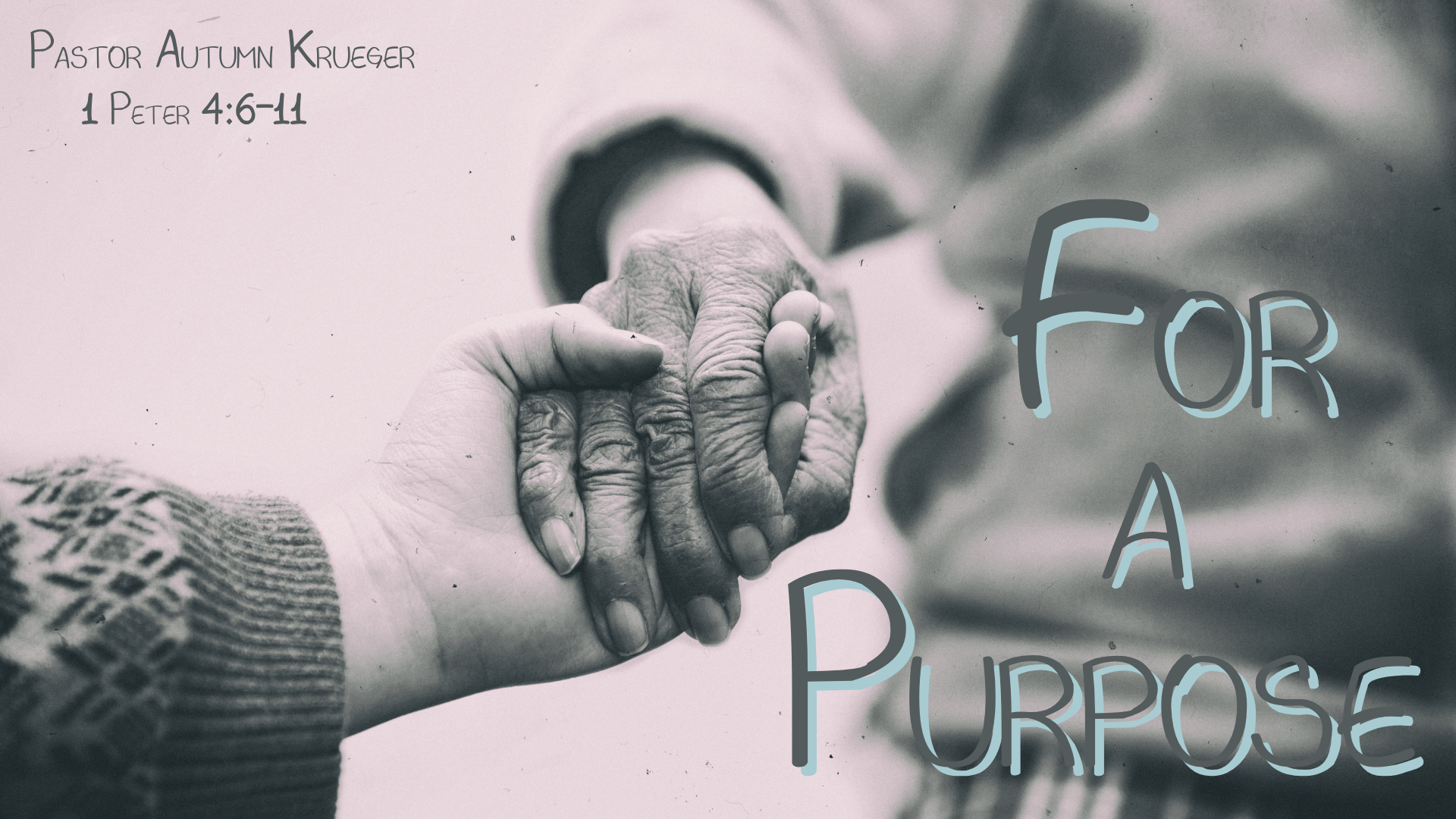   Coming December 28   This Sunday Pastor Autumn brings the message “For A Purpose.” Services are at 8:00, 9:15 and 11:30 a.m., with the later two services livestreamed on   YouTube  .  