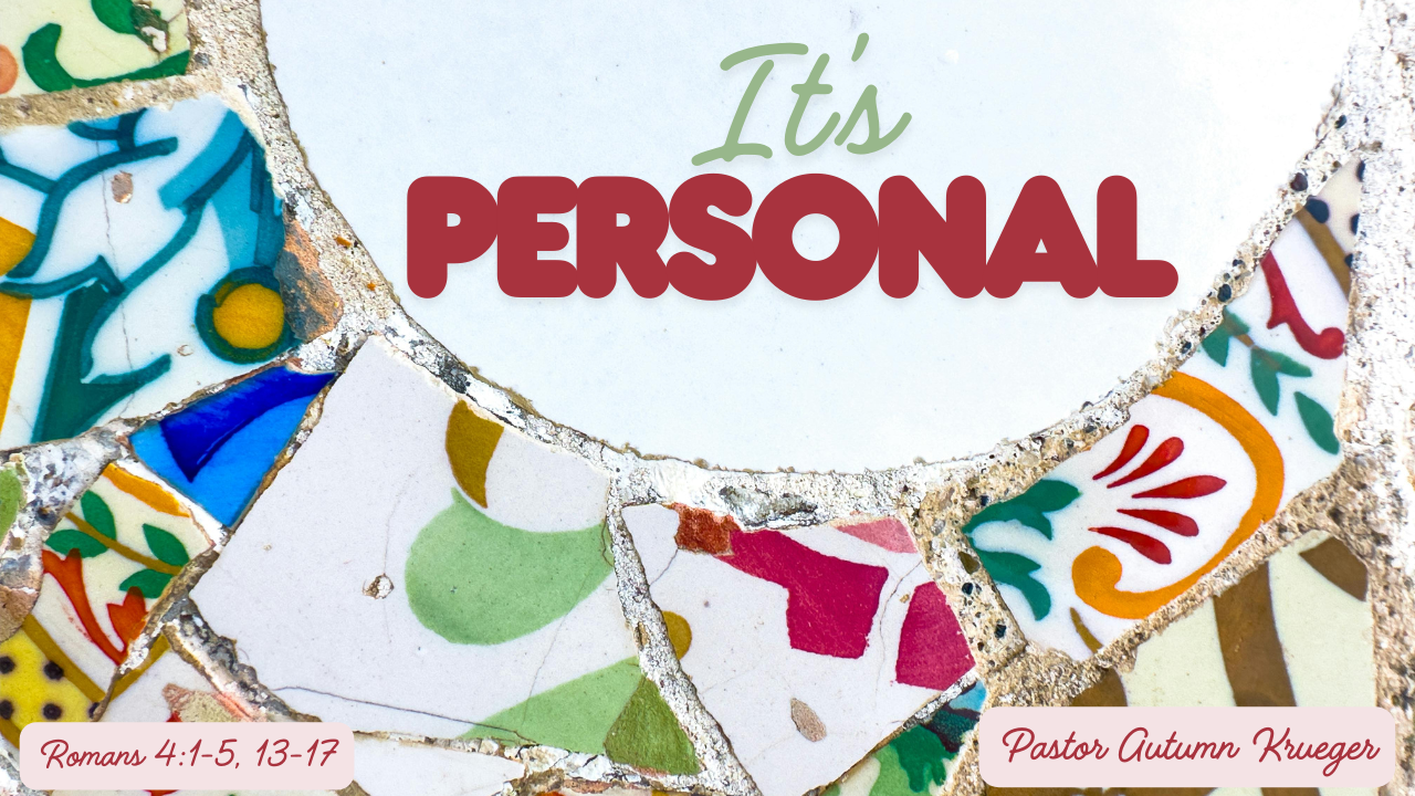   Coming March 1   This Communion Sunday Pastor Autumn Krueger brings the message “It’s Personal.” Services are at 8:00, 9:15, and 11:30 with the last two services being livestreamed on our   YouTube channel  . 