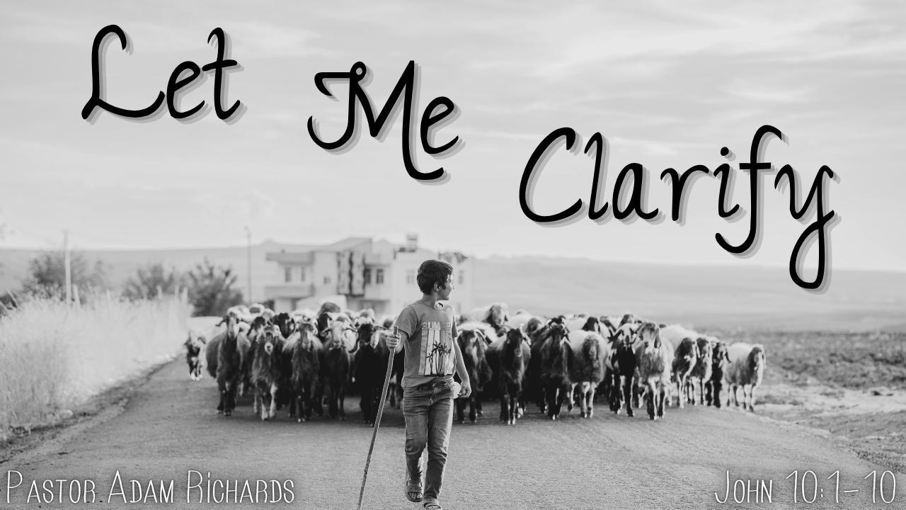  Coming Sunday, April 26   Join us Sunday for Pastor Adam Richard’s message “Let Me Clarify.” Services are at 8:00, 9:15, and 11:30 with the last two services being livestreamed on our   YouTube channel  . 