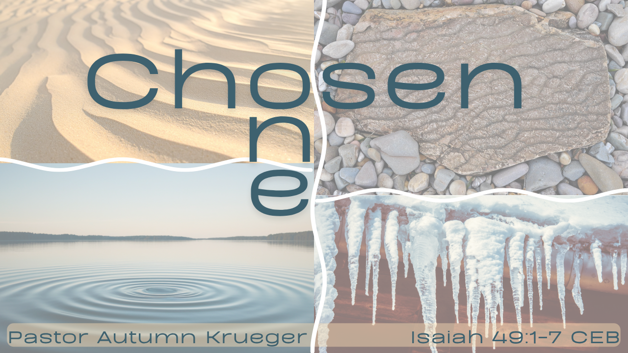   Coming Sunday, June 28   This Pride Sunday Pastor Autumn Krueger brings the message “Chosen One.” Services are at 8:00, 9:15, and 11:30 with the last two services being livestreamed on our   YouTube channel  . 