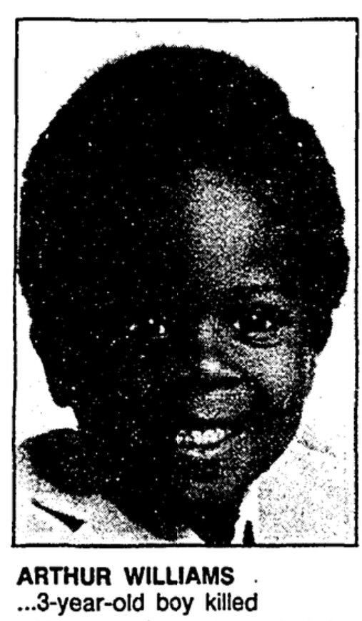 Photo of 3-year-old Arthur Williams, Jr., who was murdered outside of his apartment complex in the Naked City neighborhood of Las Vegas in 1985. (Las Vegas-Clark County Library District)