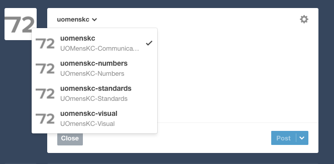 • to enter a log, post directly to appropriate page given post content