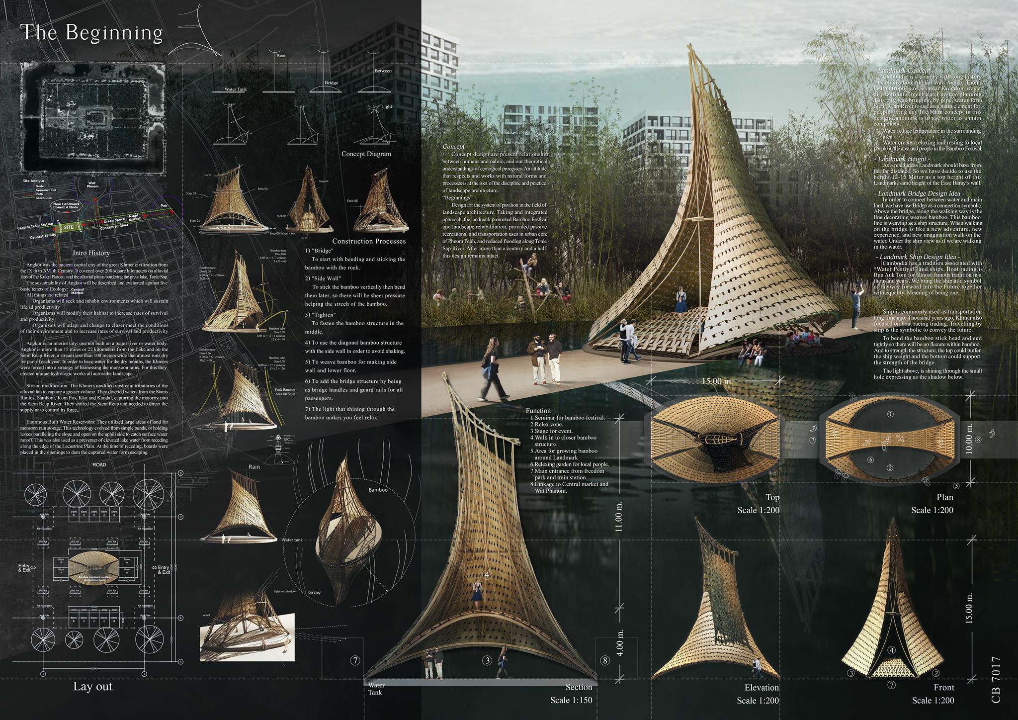 HONORABLE MENTION: 'THE BEGINNING' by Mr Karn Khamkaew, Lecturer, Faculty of Architecture Chiang Mai University and Miss Sawanun Thamakaew, A-R-M Associate Co Ltd from Thailand