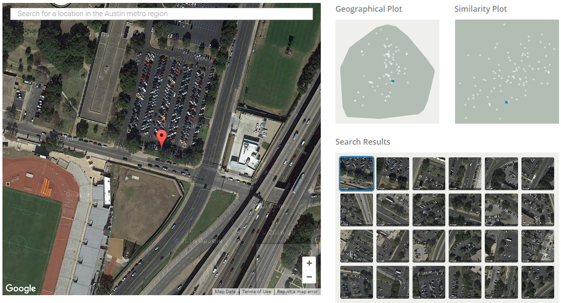 I used urban satellite analysis tool Terra Pattern to gather information about various parking typologies and densities. 