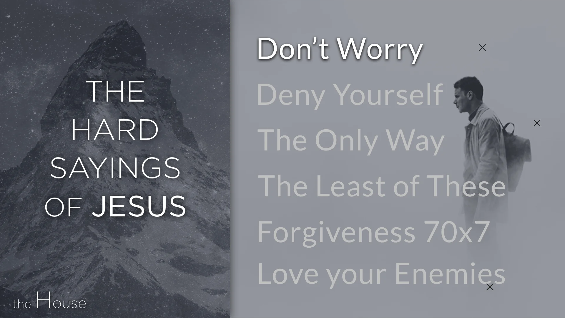 The Hard Sayings of Jesus - Don't Worry