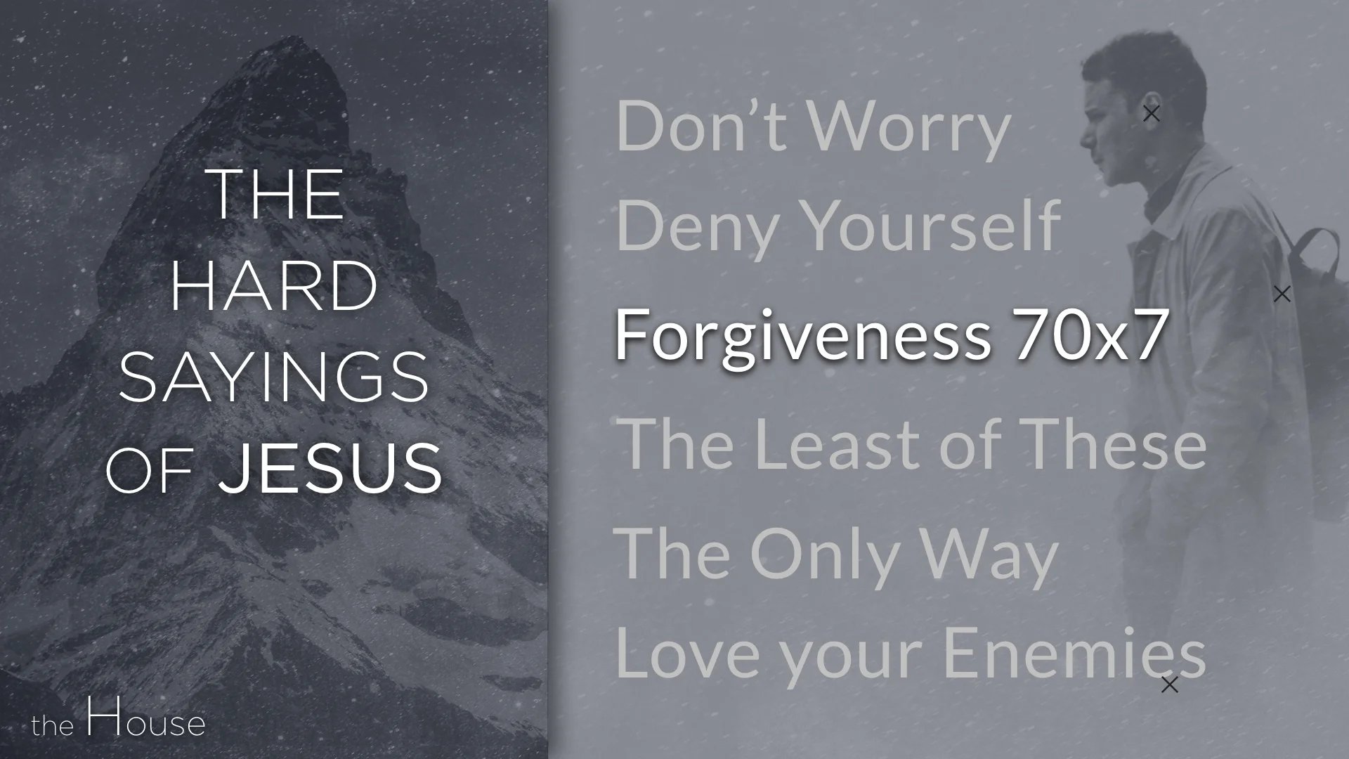 The Hard Sayings of Jesus - Forgiveness 70x7