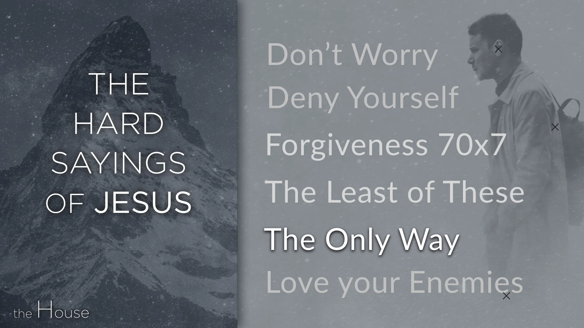 The Hard Sayings of Jesus - The Only Way