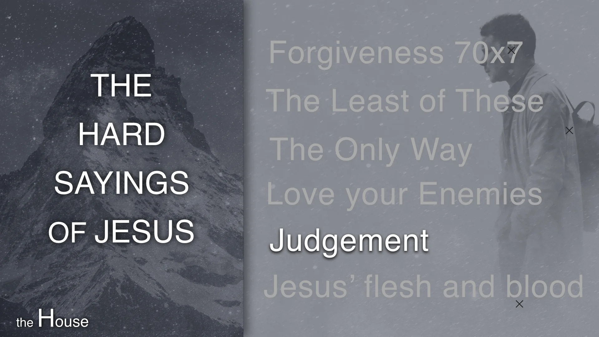 The Hard Sayings of Jesus - Judgement