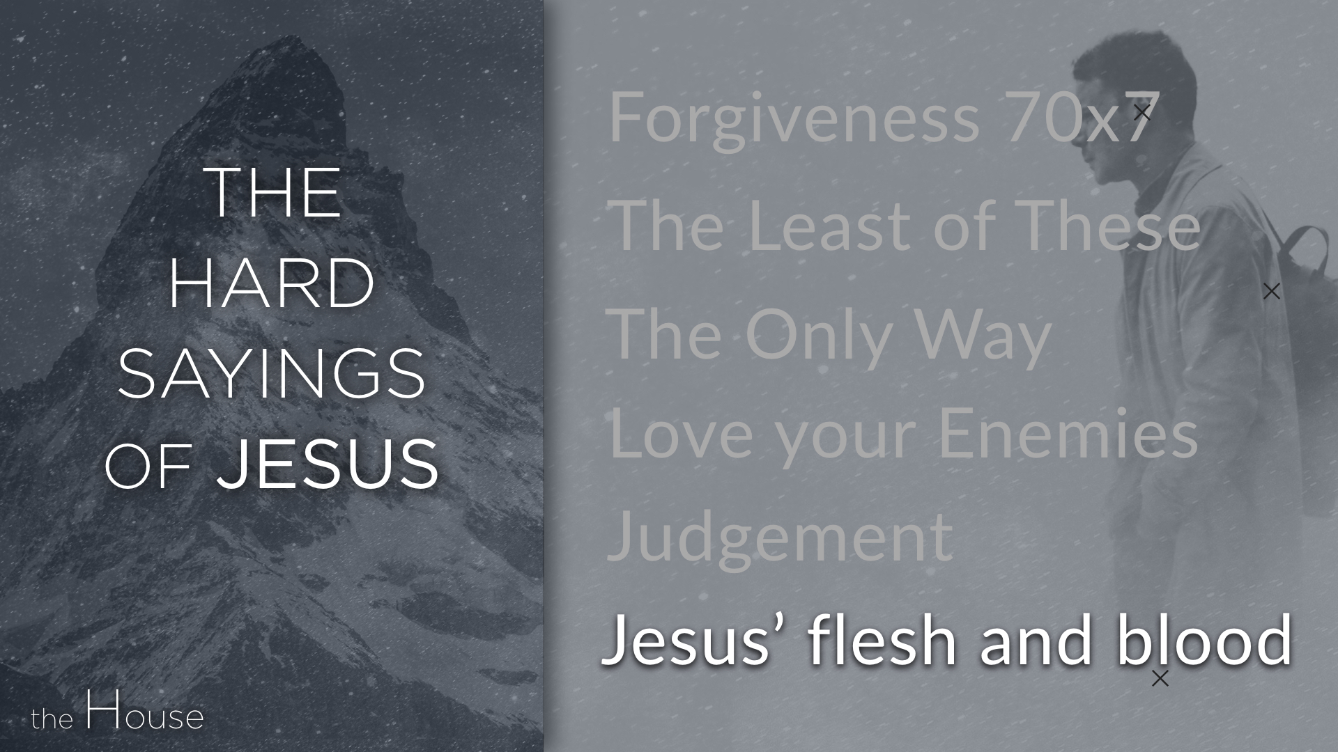 The Hard Sayings of Jesus - Flesh and Blood