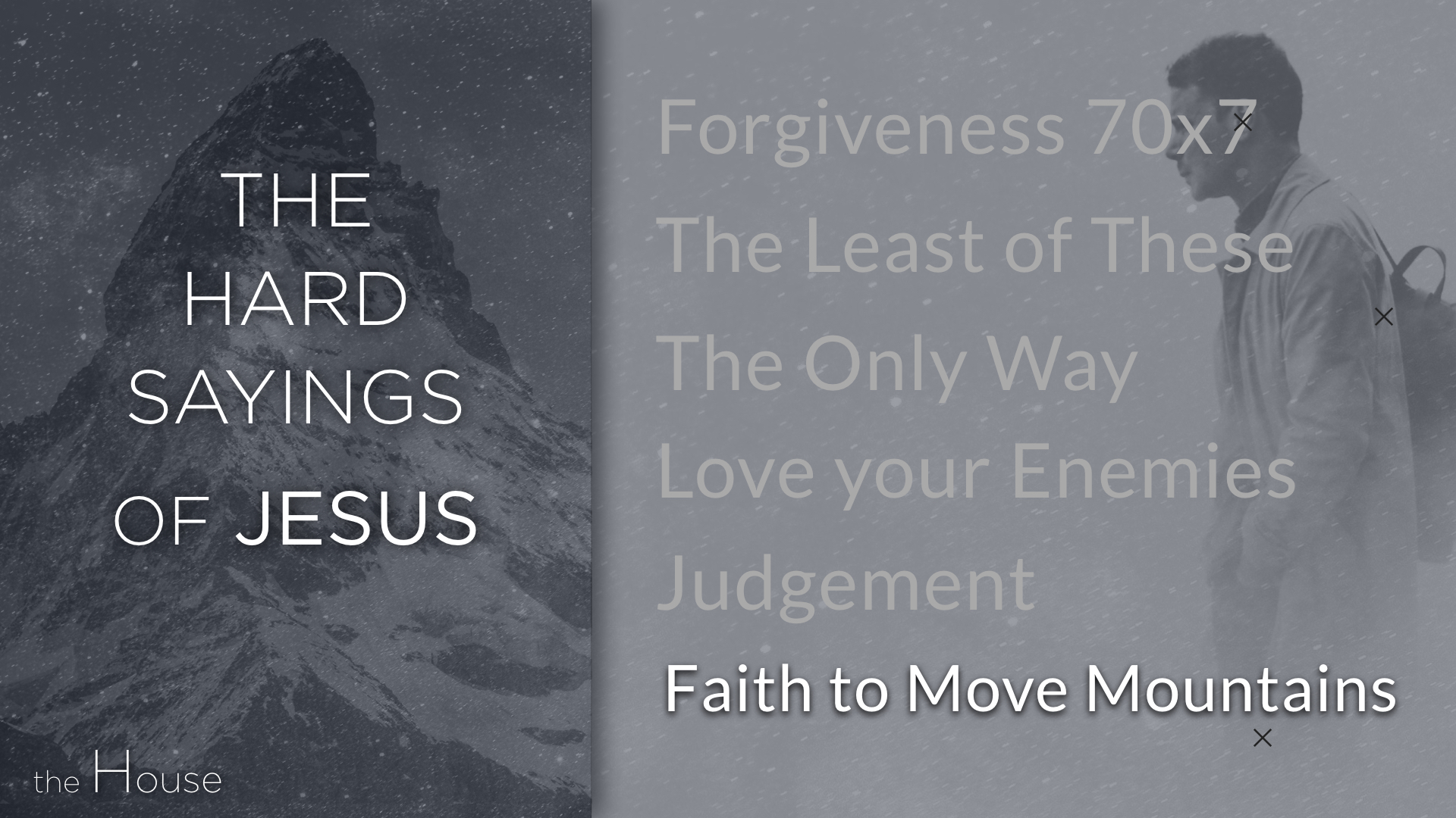 The Hard Sayings of Jesus - Faith to Move Mountains 