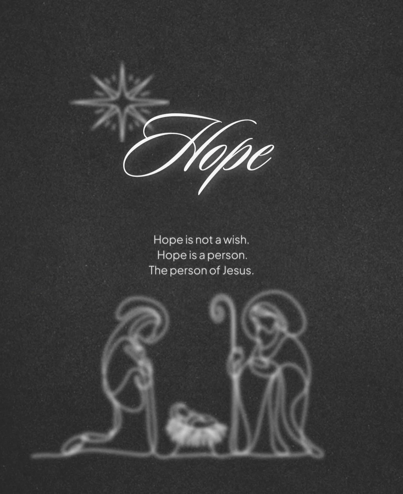 As we move toward Christmas, we are walking through an Advent series called Encountering Jesus, pausing each week to reflect on the gifts He brings into our lives.

This week is all about Hope.

We often treat hope like wishing or wanting, something 