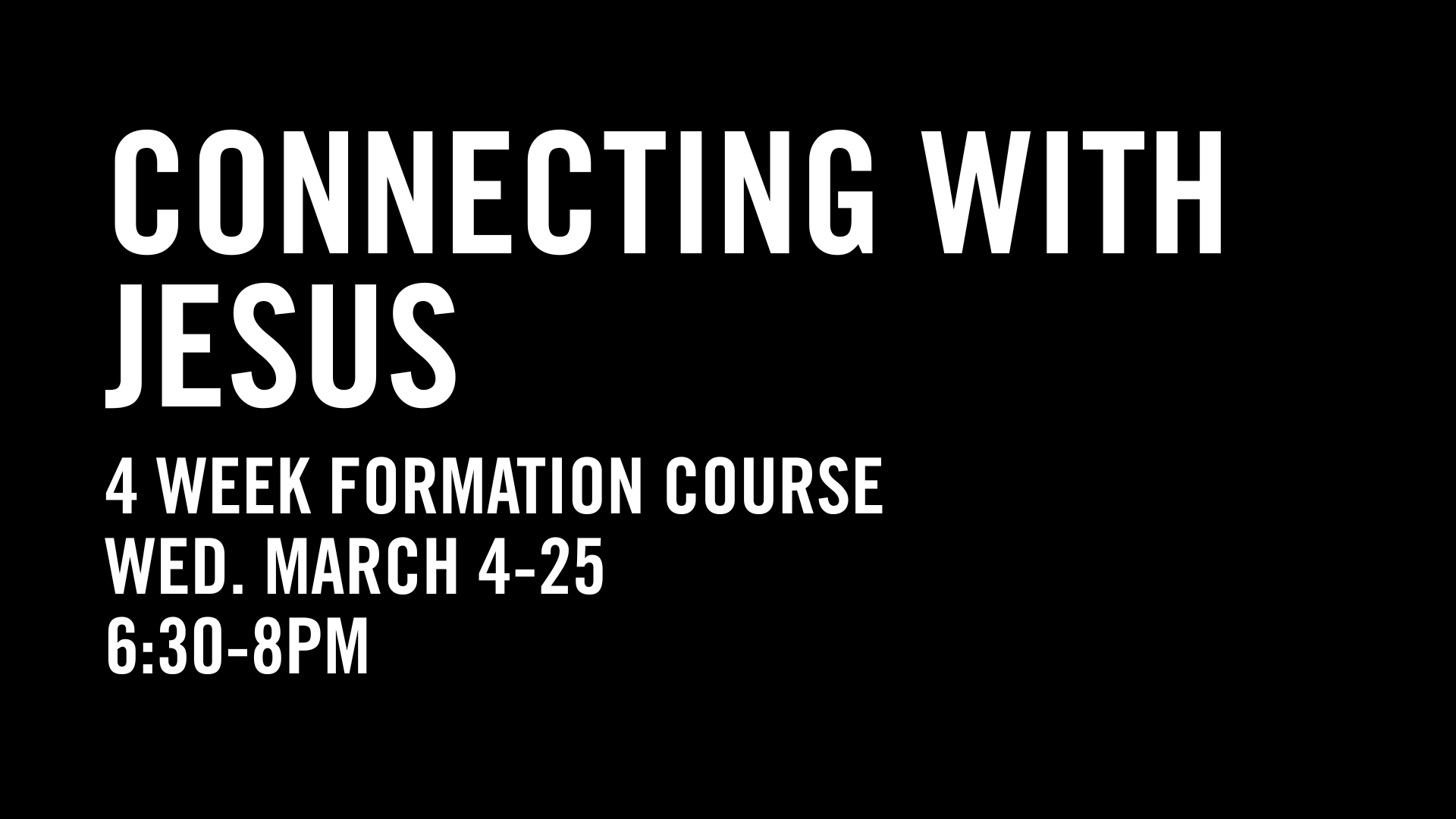 Connecting With Jesus