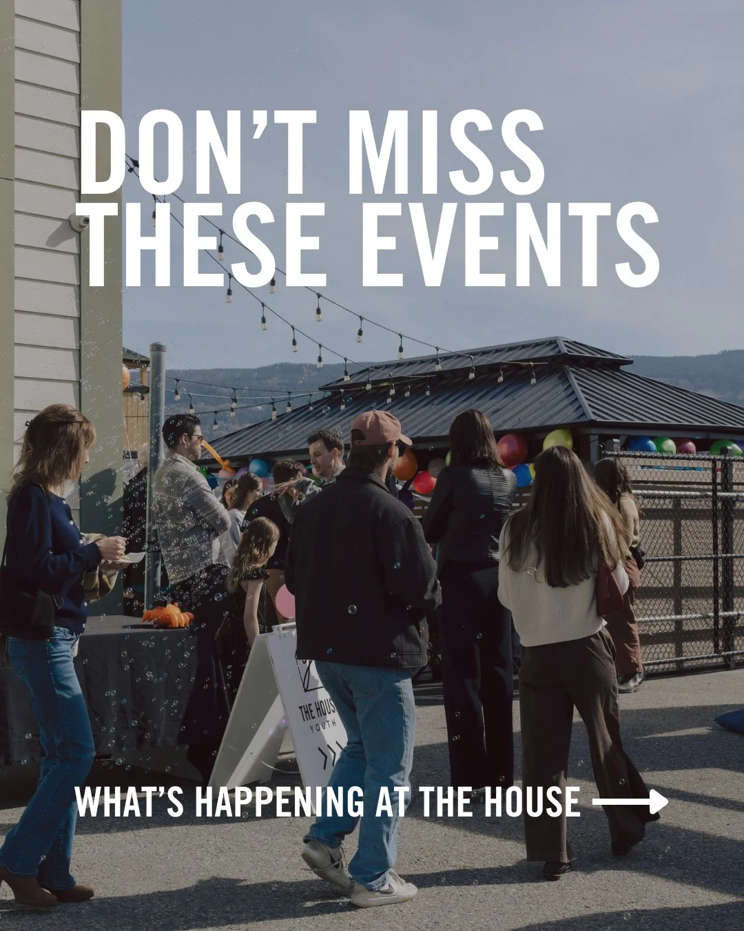 Swipe through to see what's coming up at The House. Which events will we see you at?