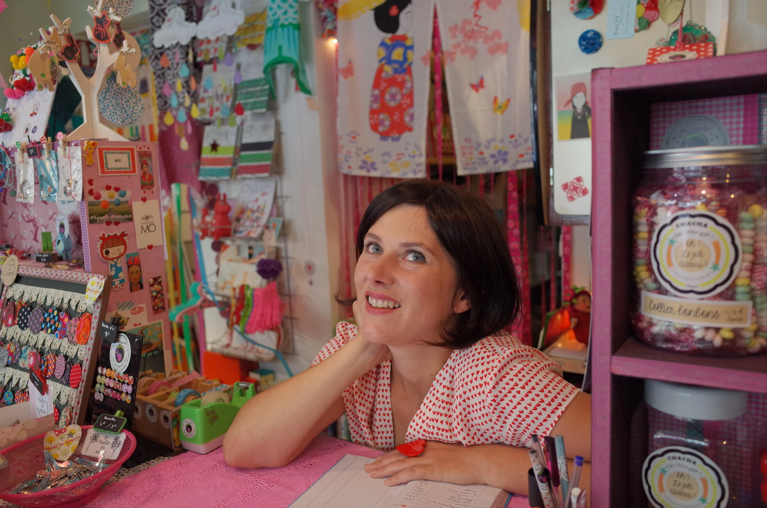 This isn’t me. But I feel like her sometimes. Colors! Ideas! Jars of candy!