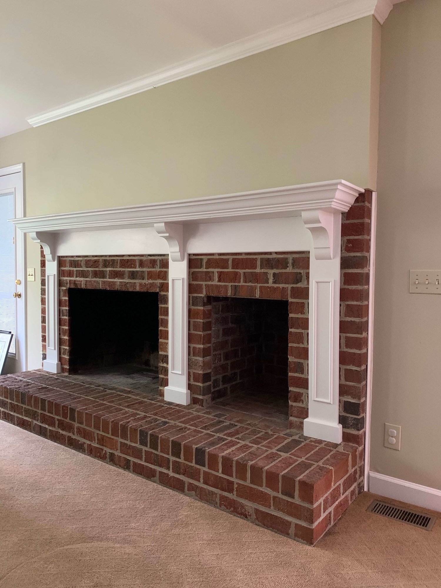 My Updated Fireplace Wall On A Budget, Covering A Brick Fireplace Wall