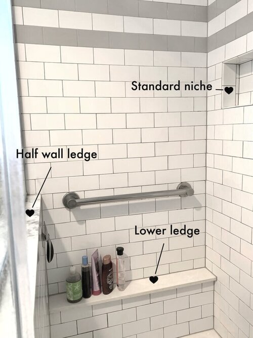 7 Gorgeous Bathroom Nichey, Tile Shower Niche Without Bullnose