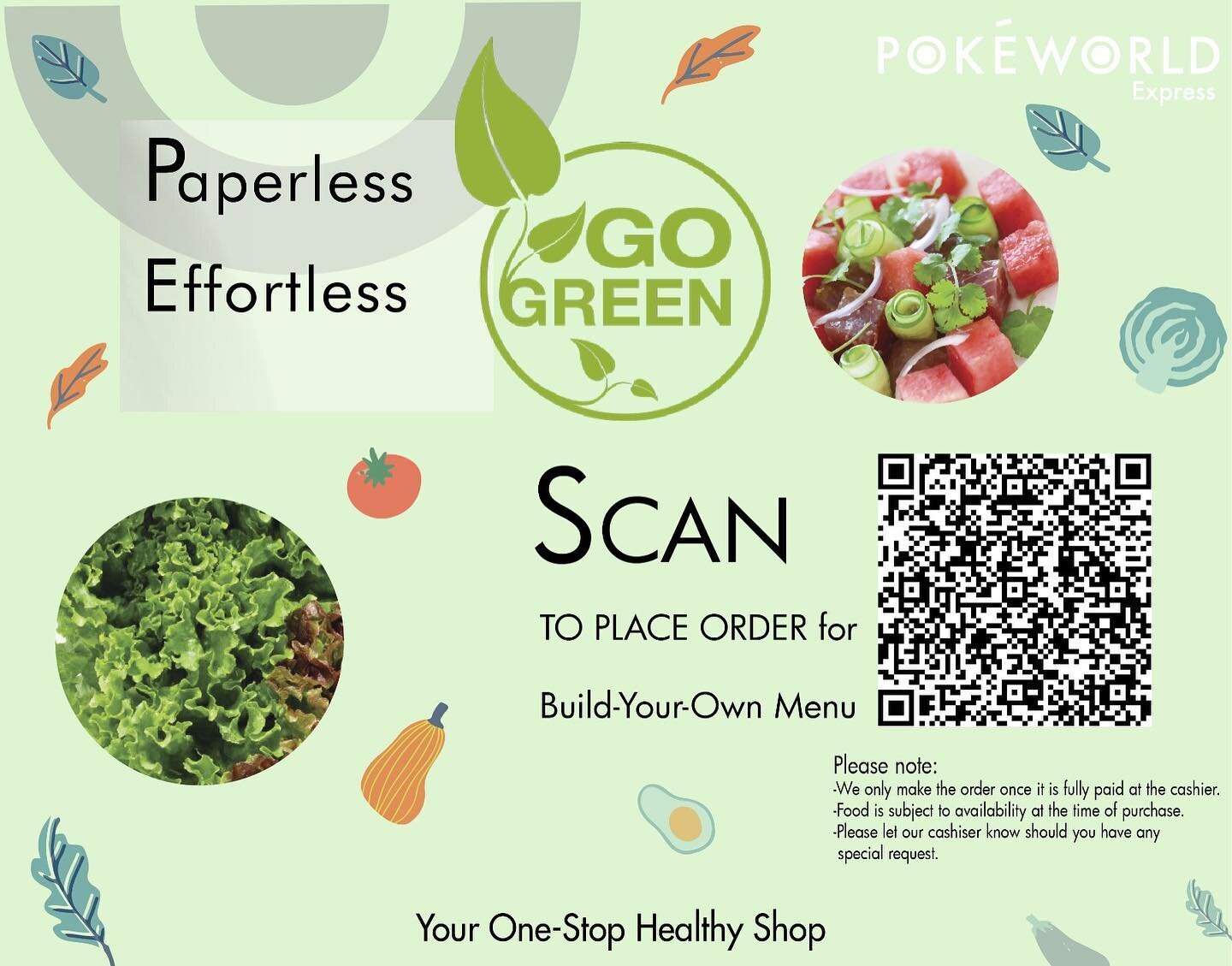 #HappyMonday!
.
*Get $1 OFF*Use QR code to order throughout November! 
.
In a greener action to eliminate using paper, introducing our QR code ordering for Build-Your-Own menu at #kwuntong shop ! Simply scan the QR code and select your favorite items