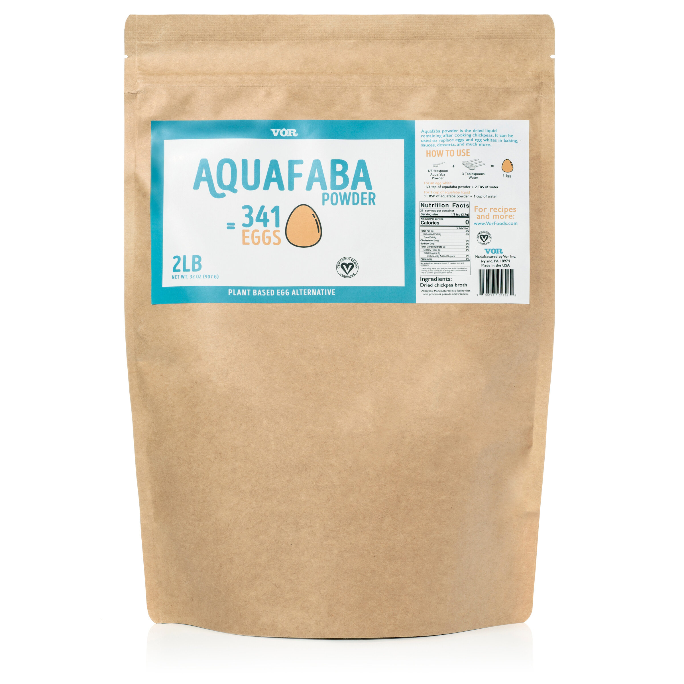 Vor Aquafaba Powder 2lb Bag