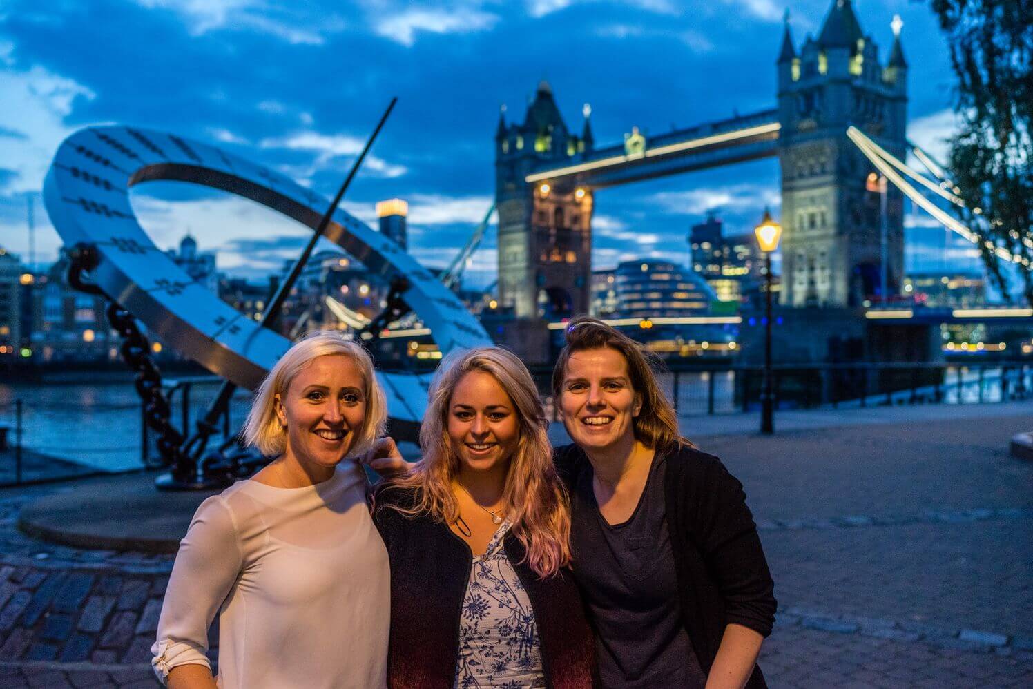 Pictured alongside Caroline- Susan Ronaldson and Jess Rego make up the other two thirds of team Status Row.