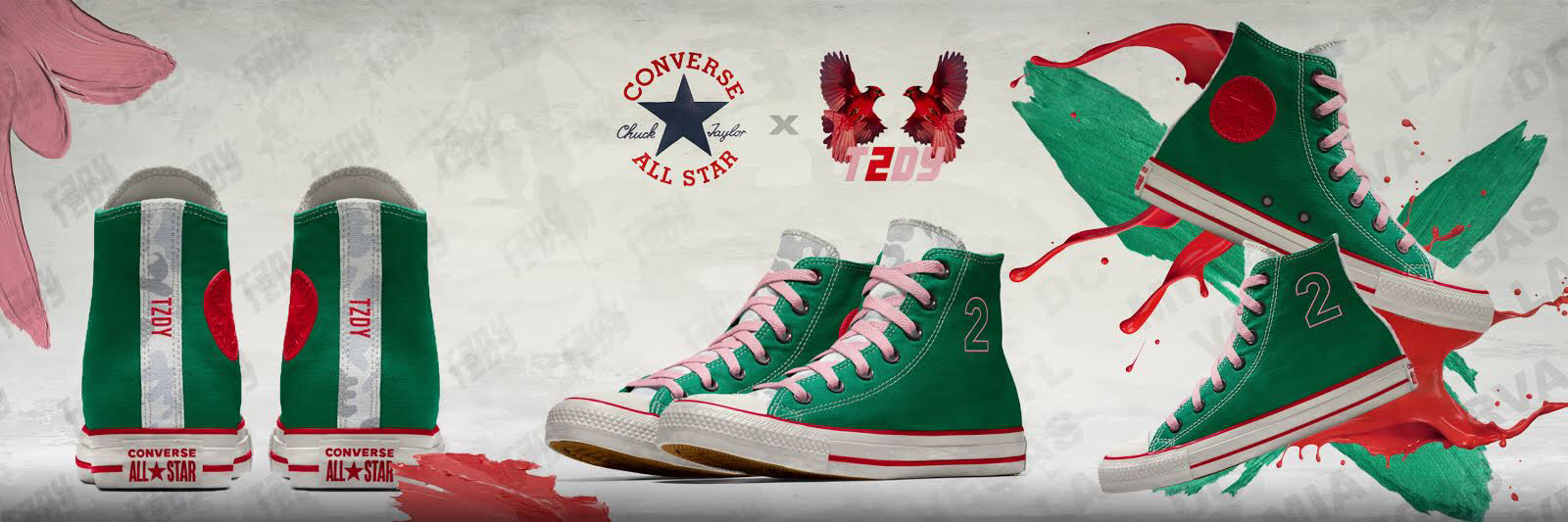 Flyer to promote the new Converse x Twozzday shoe release