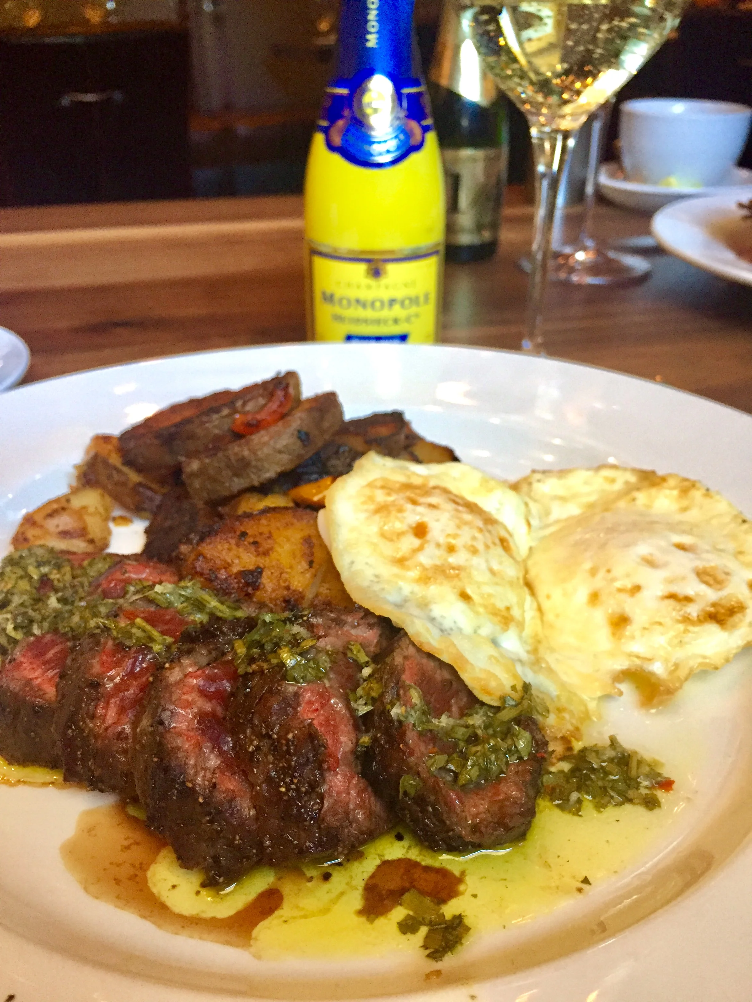 Hangar Steak and Eggs