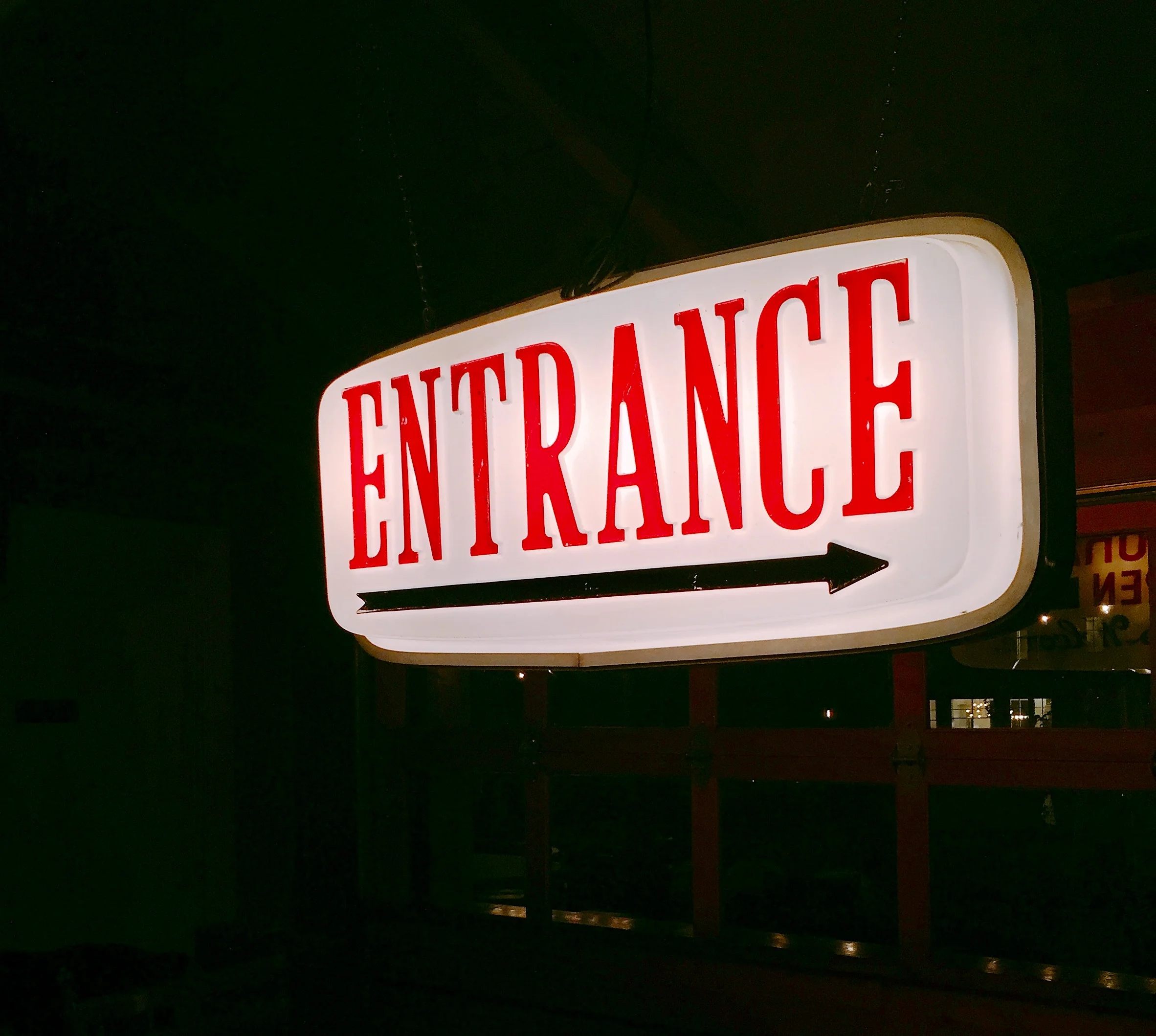 Entrance for delicious BBQ!