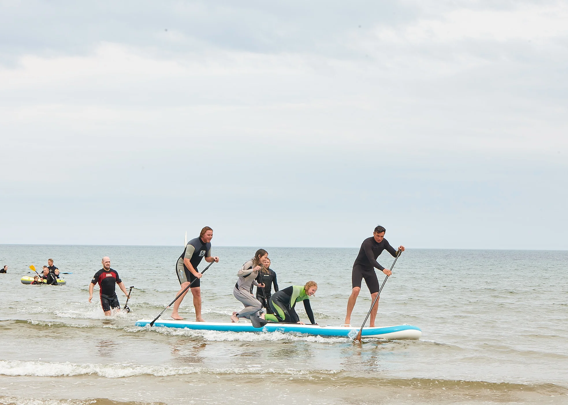 Giant group stand up paddle board