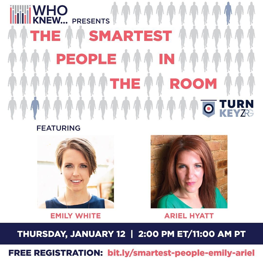 Happy New Year and I hope you are ready for another power-packed lineup for episodes of The Smartest People In The Room. We are thrilled to be back and promise to continue delivering amazing pairings of people that you need to know about. And what a 