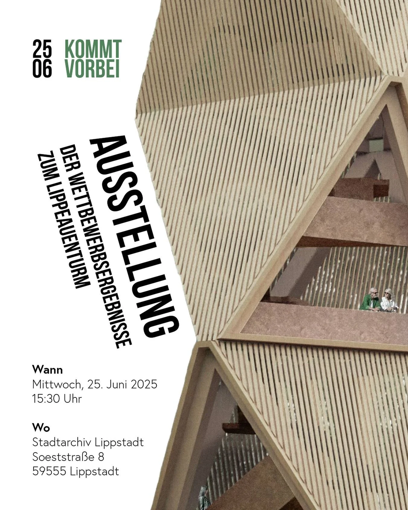 AUSSTELLUNGSER&Ouml;FFNUNG &mdash; zum Wettbewerbsergebnis Lippeauenturm im @stadtarchiv.lippstadt!
 
Hier erhaltet Ihr spannende Einblicke in den Entwurfsprozess sowie Infos rund um Leitidee, Formfindung und Konzept. 

Alle Interessierten sind herzl