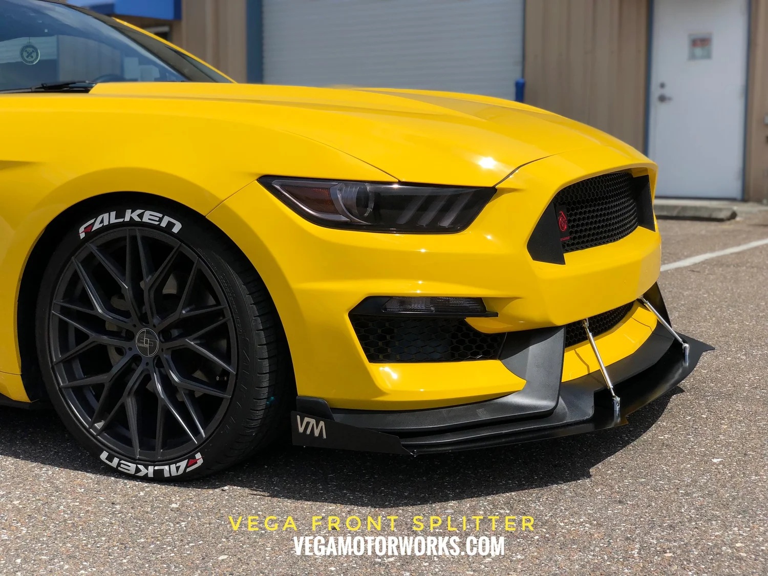 Ford MUSTANG S550 GT/GT350 FRONT SPLITTER — VEGA MOTORWORKS