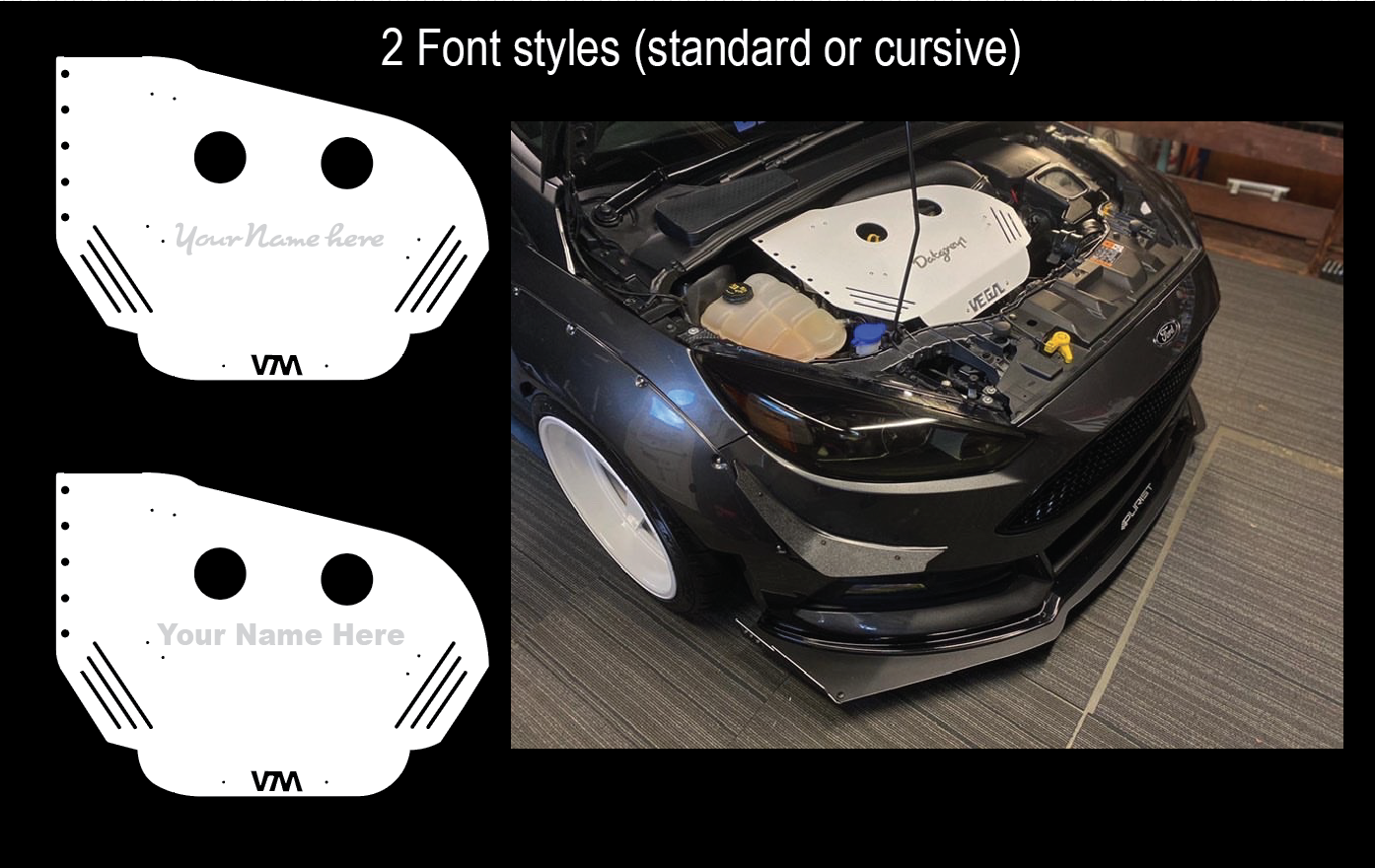 V2 Engine Cover Focus ST and Focus RS — VEGA MOTORWORKS