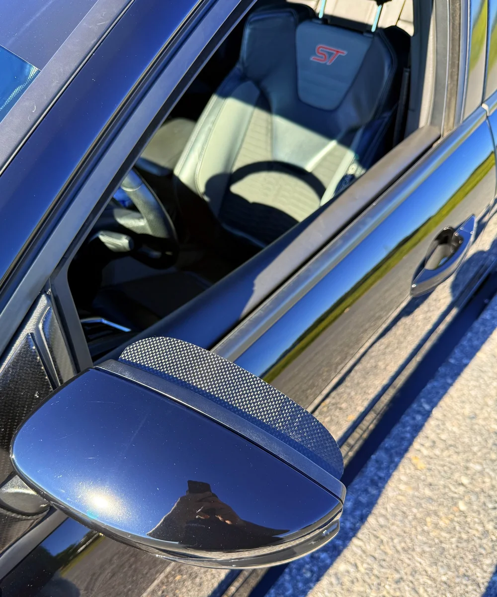 2013+ Focus ST and RS Side Mirror Visors — VEGA MOTORWORKS