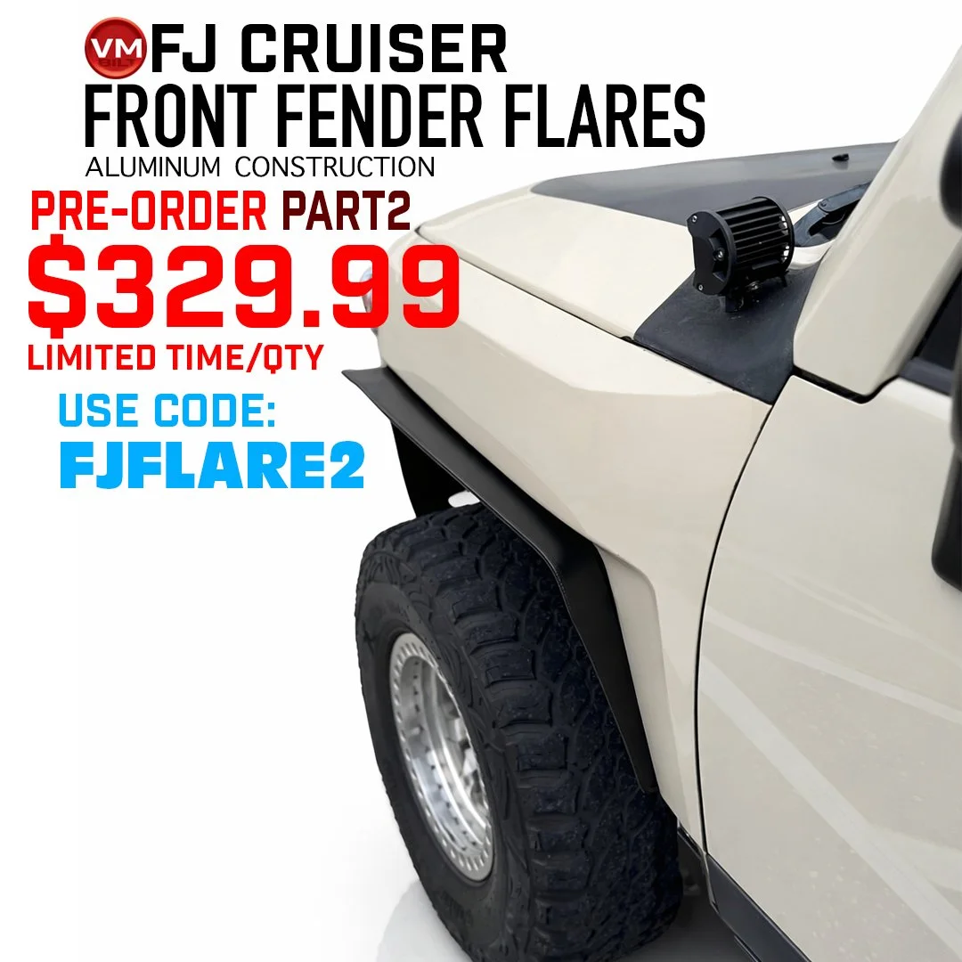 (PRE-ORDER P2) Toyota FJ Cruiser Fender Flares