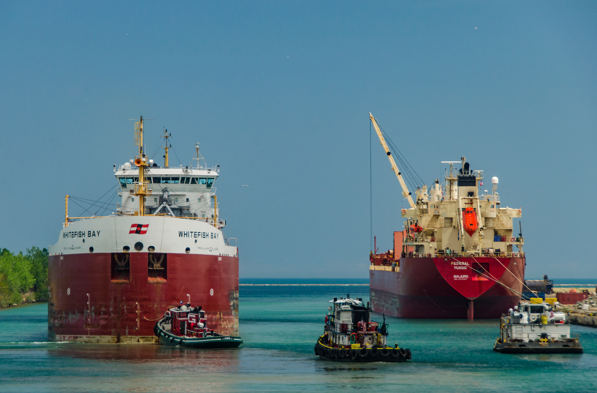 Ships on the Calumet River