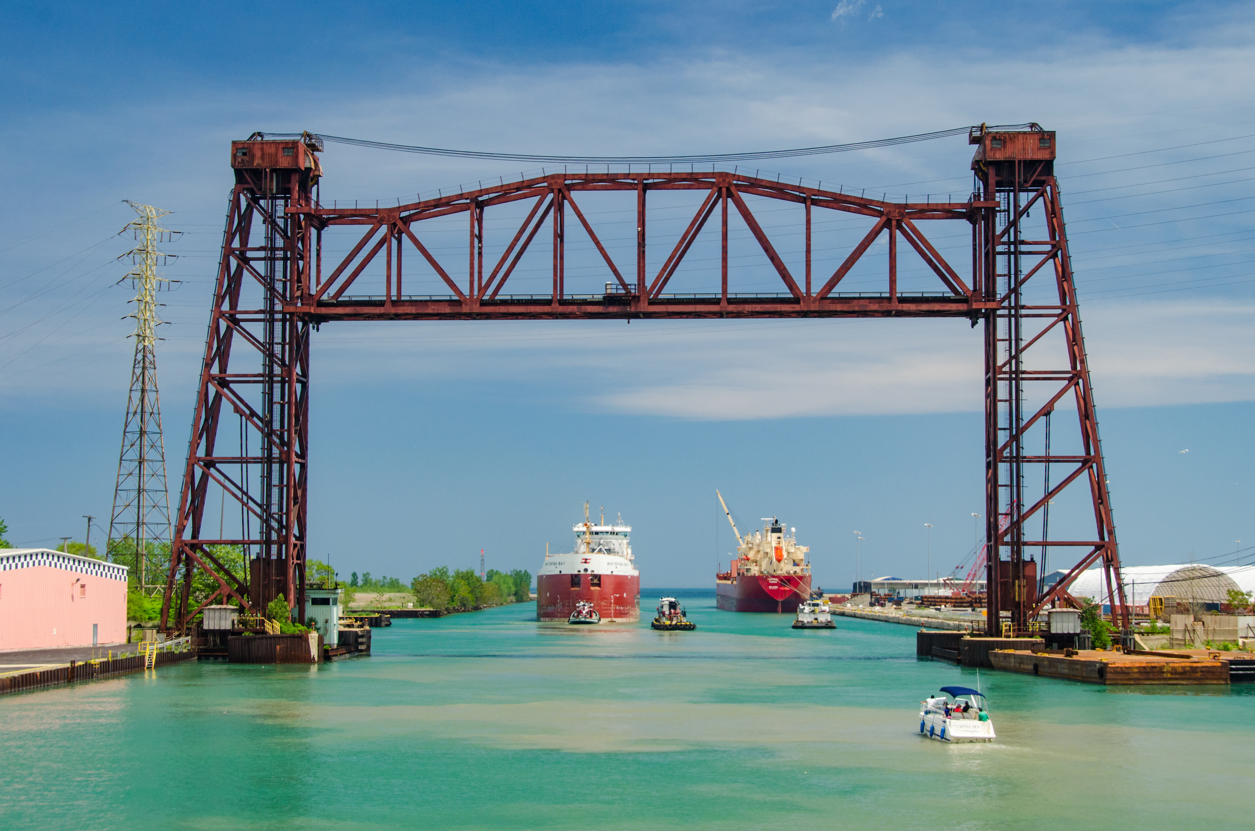 Ships at the Gateway to the Calumet River