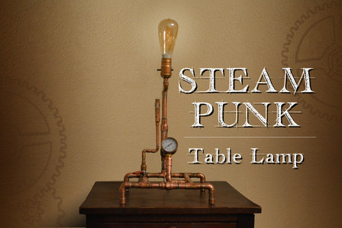 Steampunk Table Lamp Az Diy Guy, Steampunk Floor Lamp Ideas