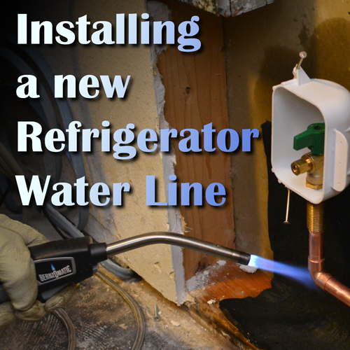 Connecting a water line to my fridge's ice maker? The house I