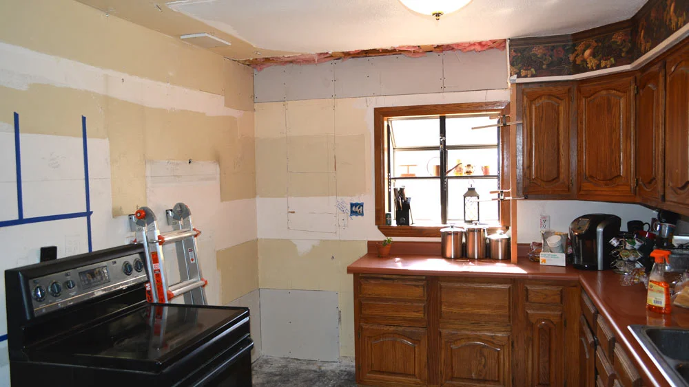 The Kitchen half gone.