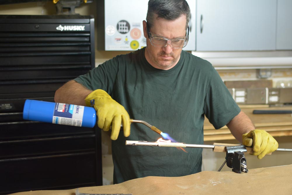The Bernzomatic TS-400 removing tape