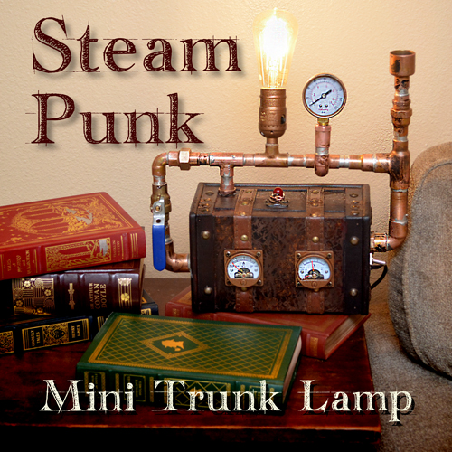 Steampunk Trunk Lamp