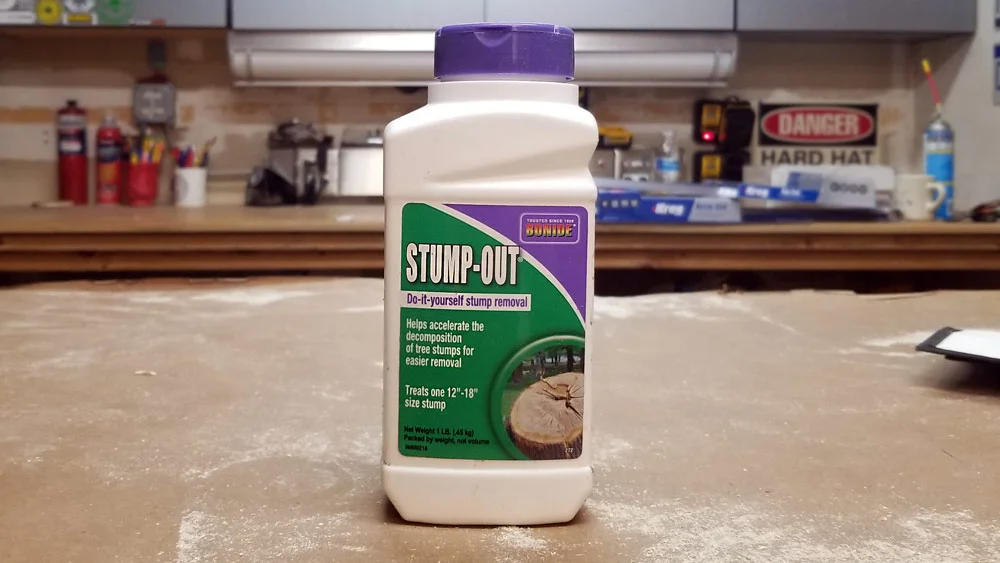 Let’s see how this stuff works: Stump Out
